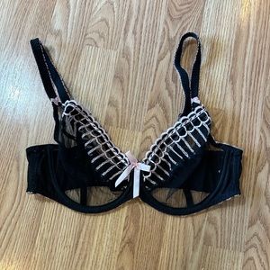 Freya Transparent Black Bra 34E